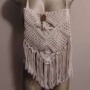 Boho Macrame Hippie Purse